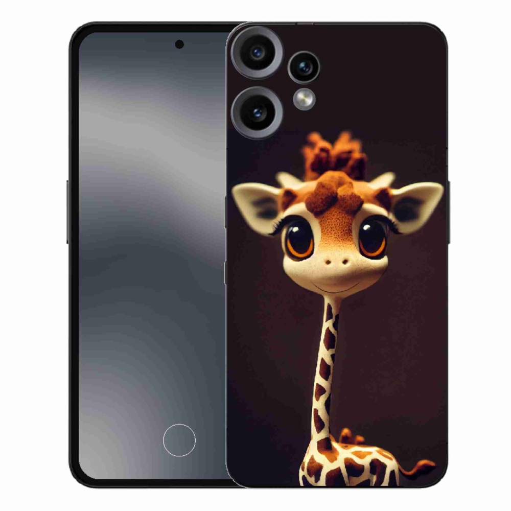 Zselés tok mmCase a Nothing CMF Phone 2 Pro készülékhez - kis zsiráf