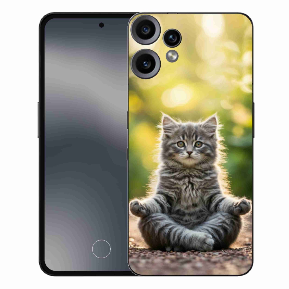 Zselés borító mmCase a Nothing CMF Phone 2 Pro készülékhez - meditáló cica