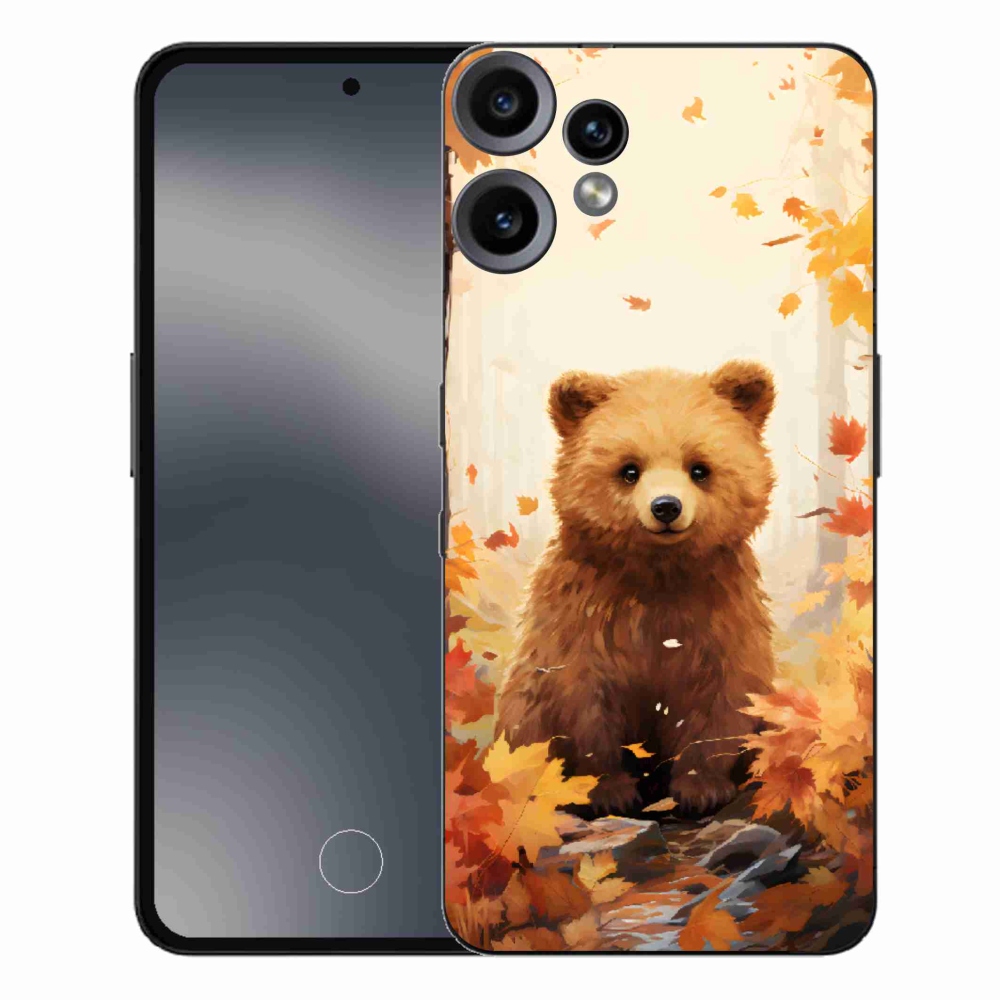 Zselés borítás mmCase a Nothing CMF Phone 2 Pro készülékhez - medve az erdőben