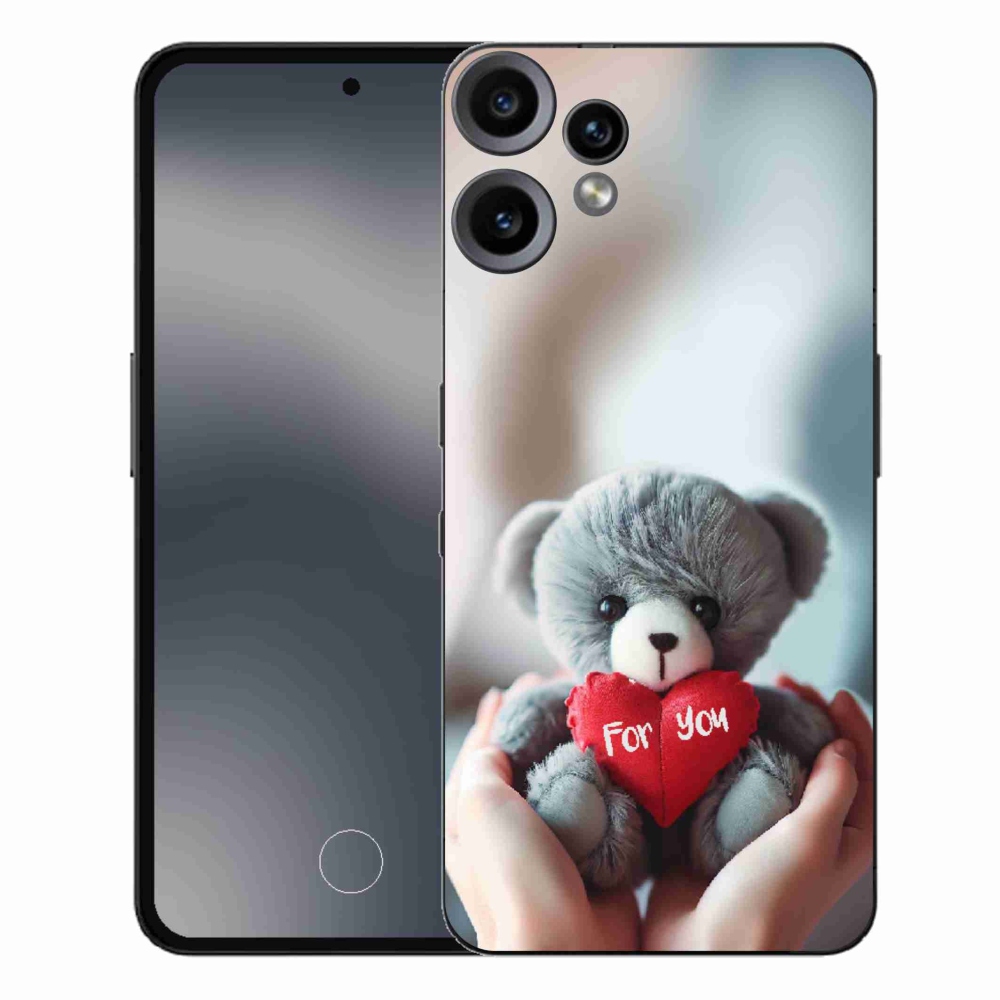 Zselés borítás mmCase a Nothing CMF Phone 2 Pro készülékhez - mackó a szerelmesek számára