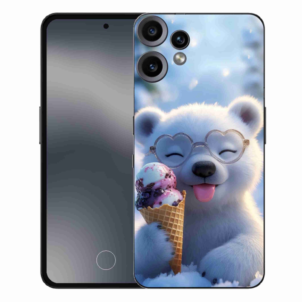 Zselés borítás mmCase a Nothing CMF Phone 2 Pro készülékhez - mackó fagylalttal