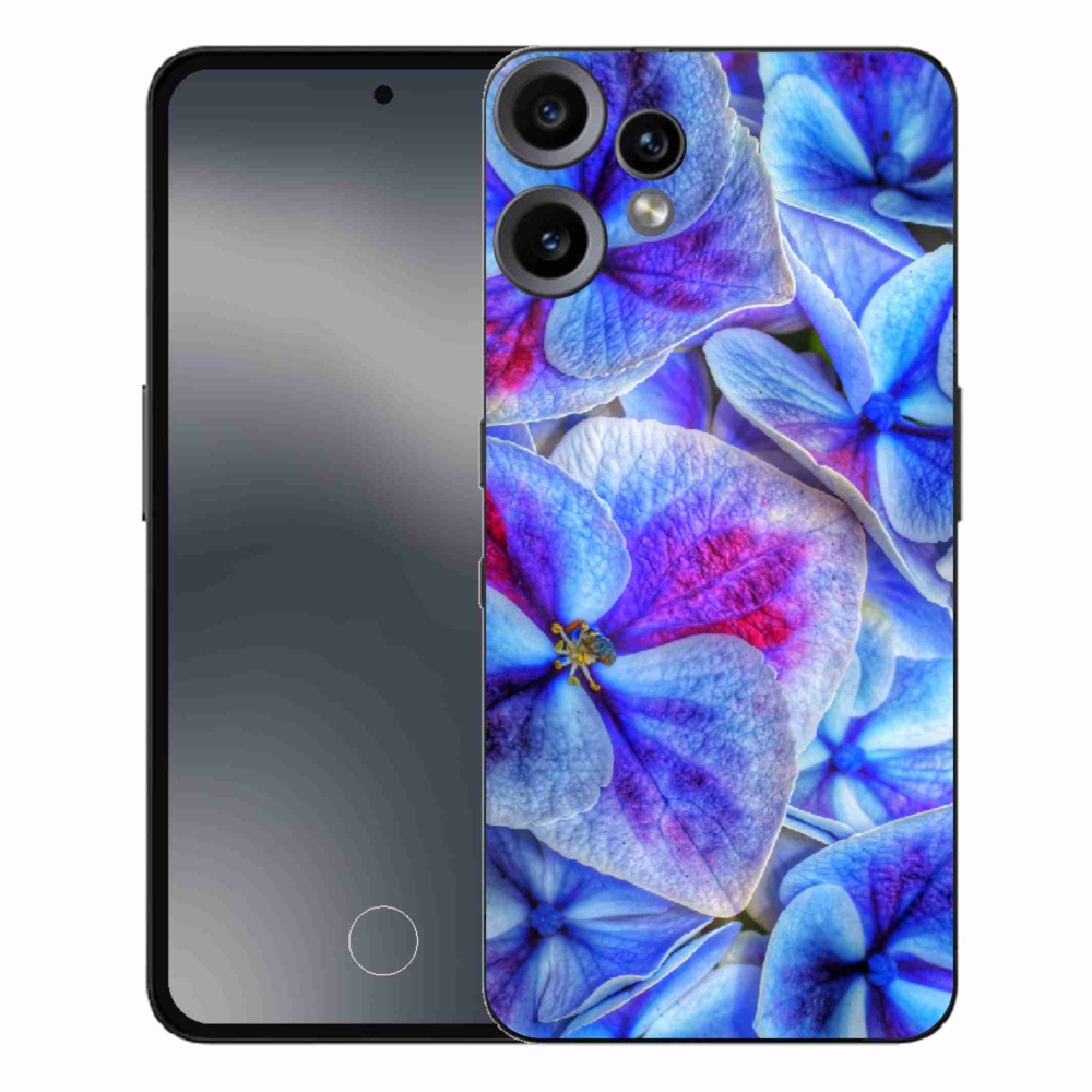 Zselés tok mmCase a Nothing CMF Phone 2 Pro készülékhez - kék virágok 1