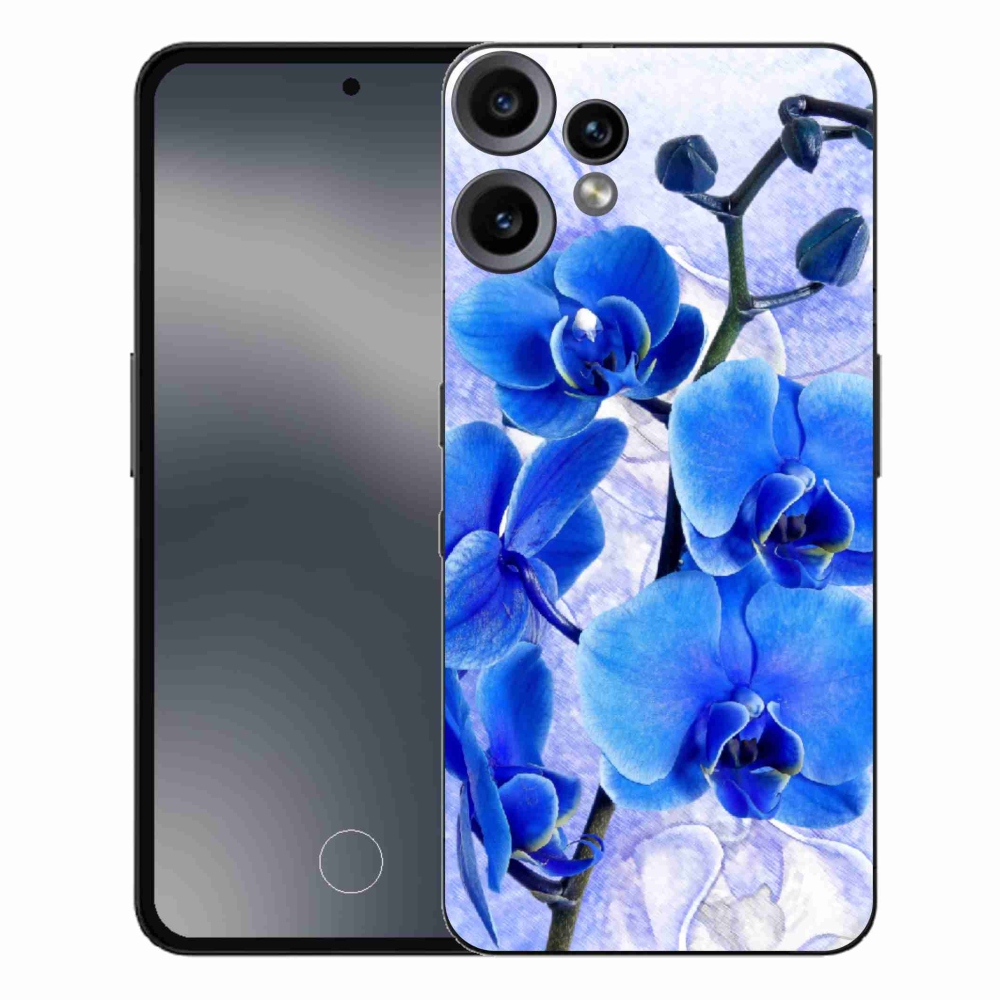 Zselés tok mmCase a Nothing CMF Phone 2 Pro készülékhez - kék virágok