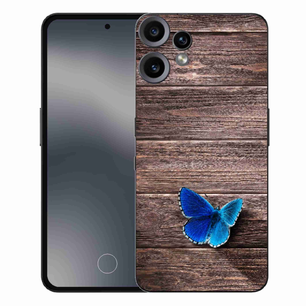 Zselés borítás mmCase a Nothing CMF Phone 2 Pro készülékhez - kék pillangó 1