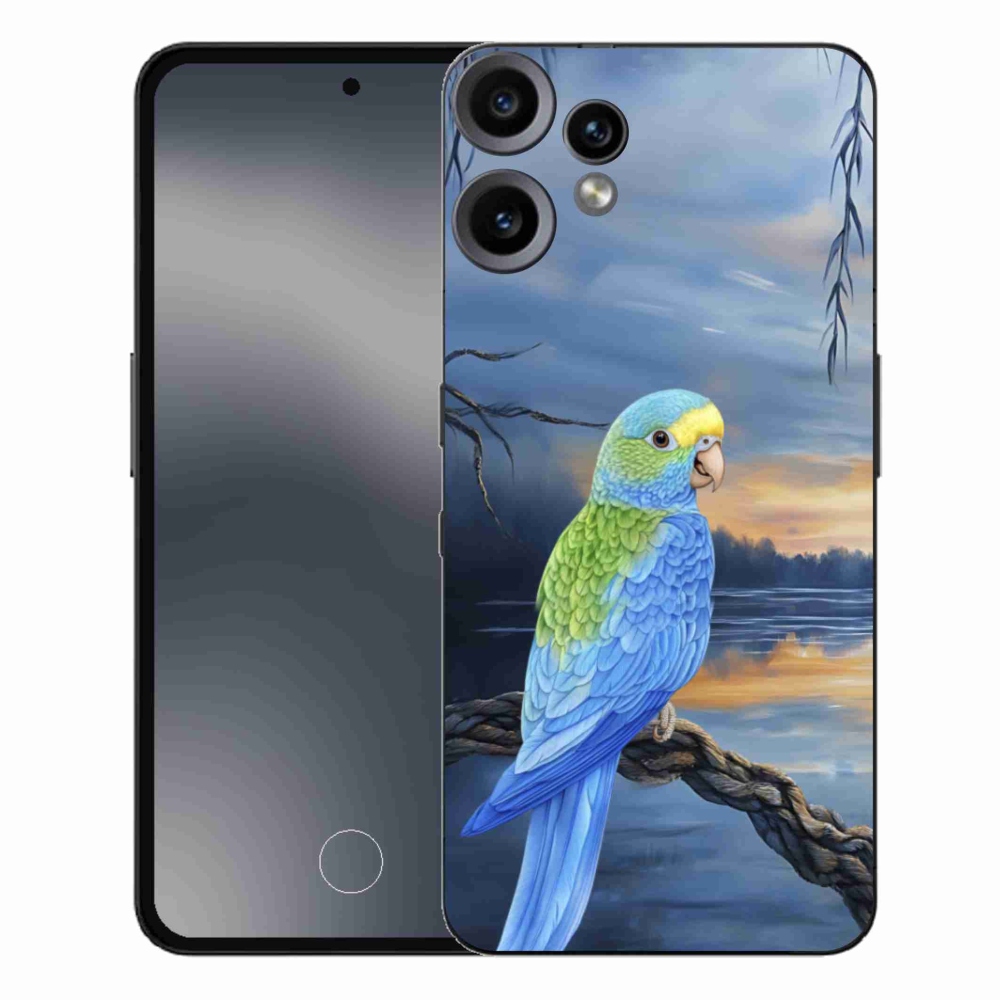 Zselés tok mmCase a Nothing CMF Phone 2 Pro készülékhez - kék papagáj