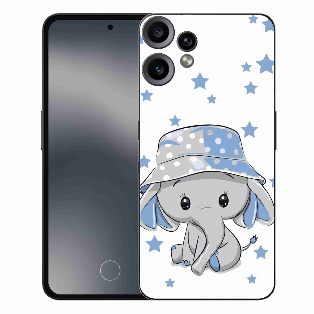 Zselés borítás mmCase a Nothing CMF Phone 2 Pro készülékhez - kék elefánt