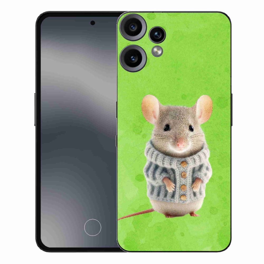 Zselés borítás mmCase a Nothing CMF Phone 2 Pro készülékhez - egér pulóverben