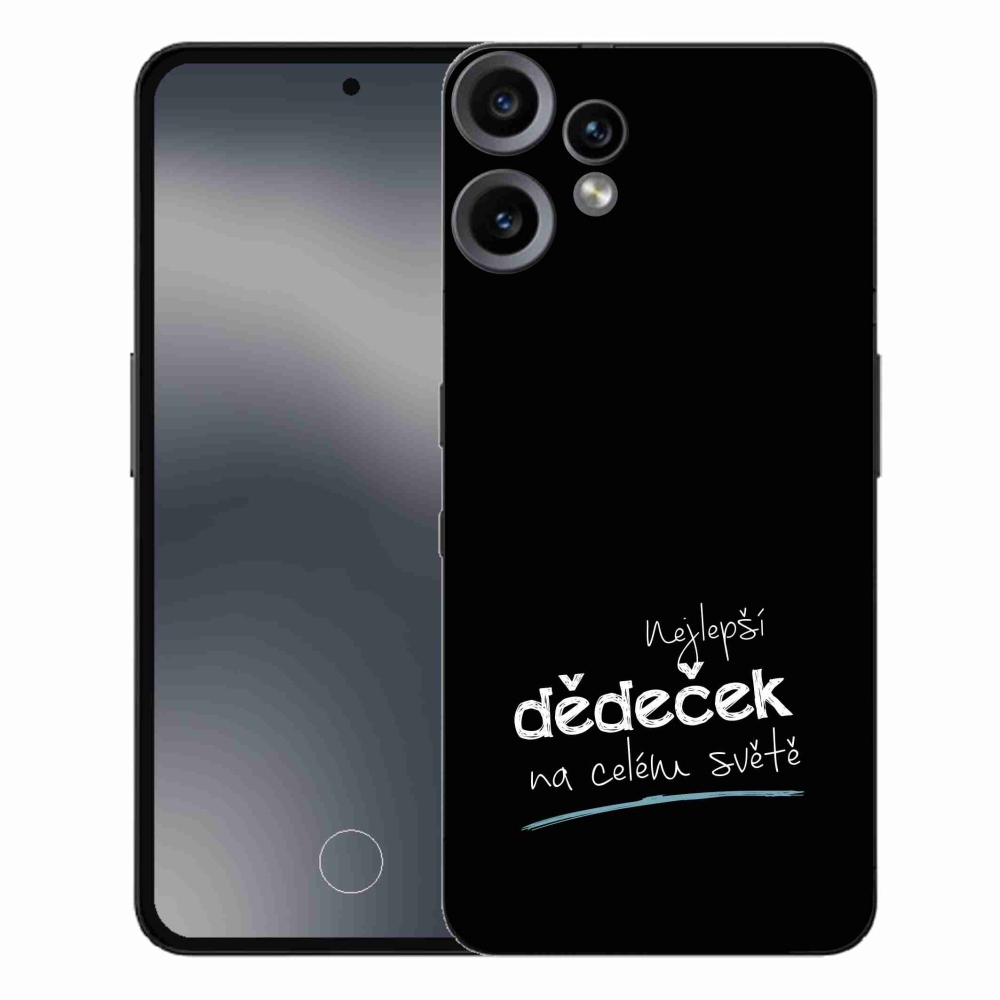 Gél borító mmCase semmi CMF Phone 2 Pro - Legjobb nagypapa 3 Fekete háttér