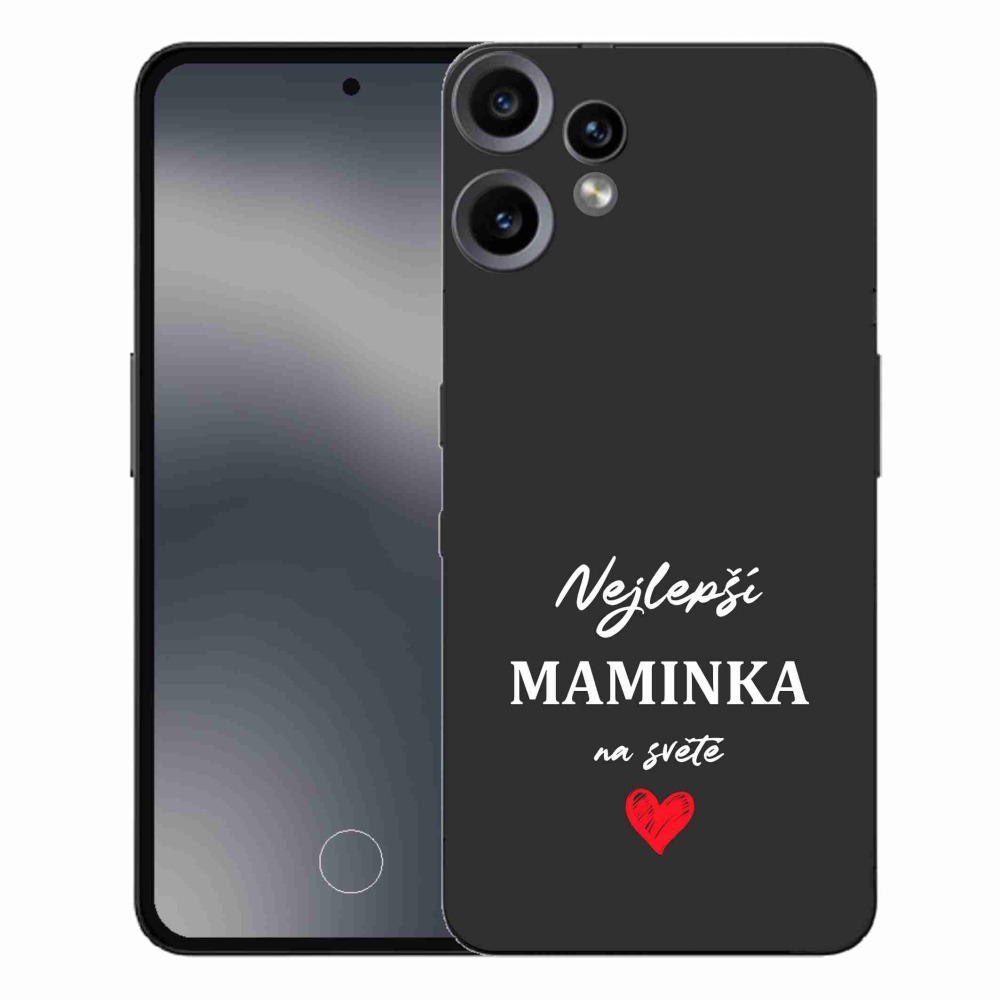 Gél borító mmCase a Semmi CMF Phone 2 Pro - Best Mom 1 fekete háttérrel