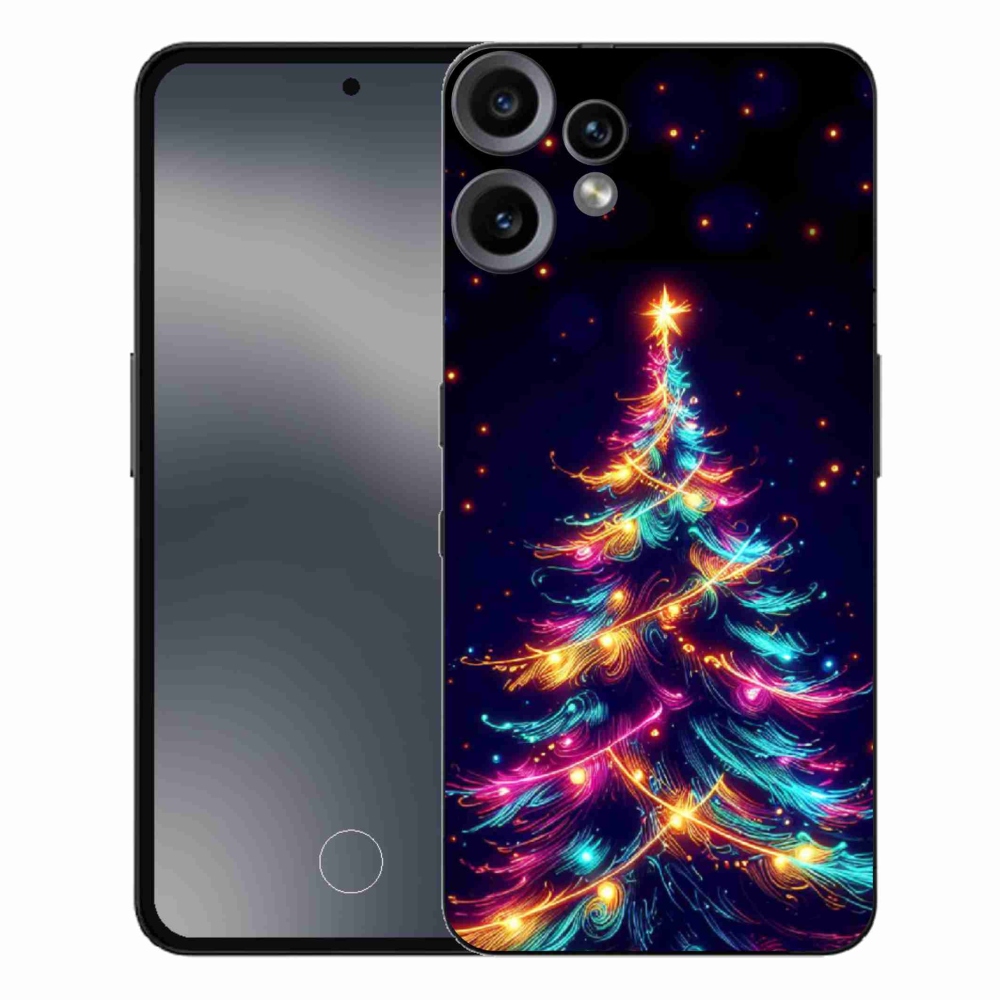Zselés borítás mmCase a Nothing CMF Phone 2 Pro készülékhez - neon karácsonyfa