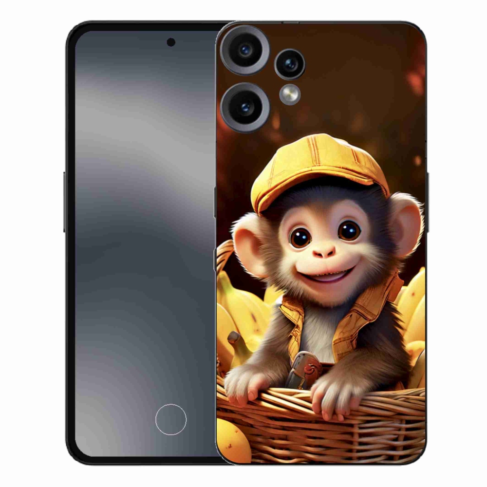 Zselés borítás mmCase a Nothing CMF Phone 2 Pro készülékhez - majom a kosárban