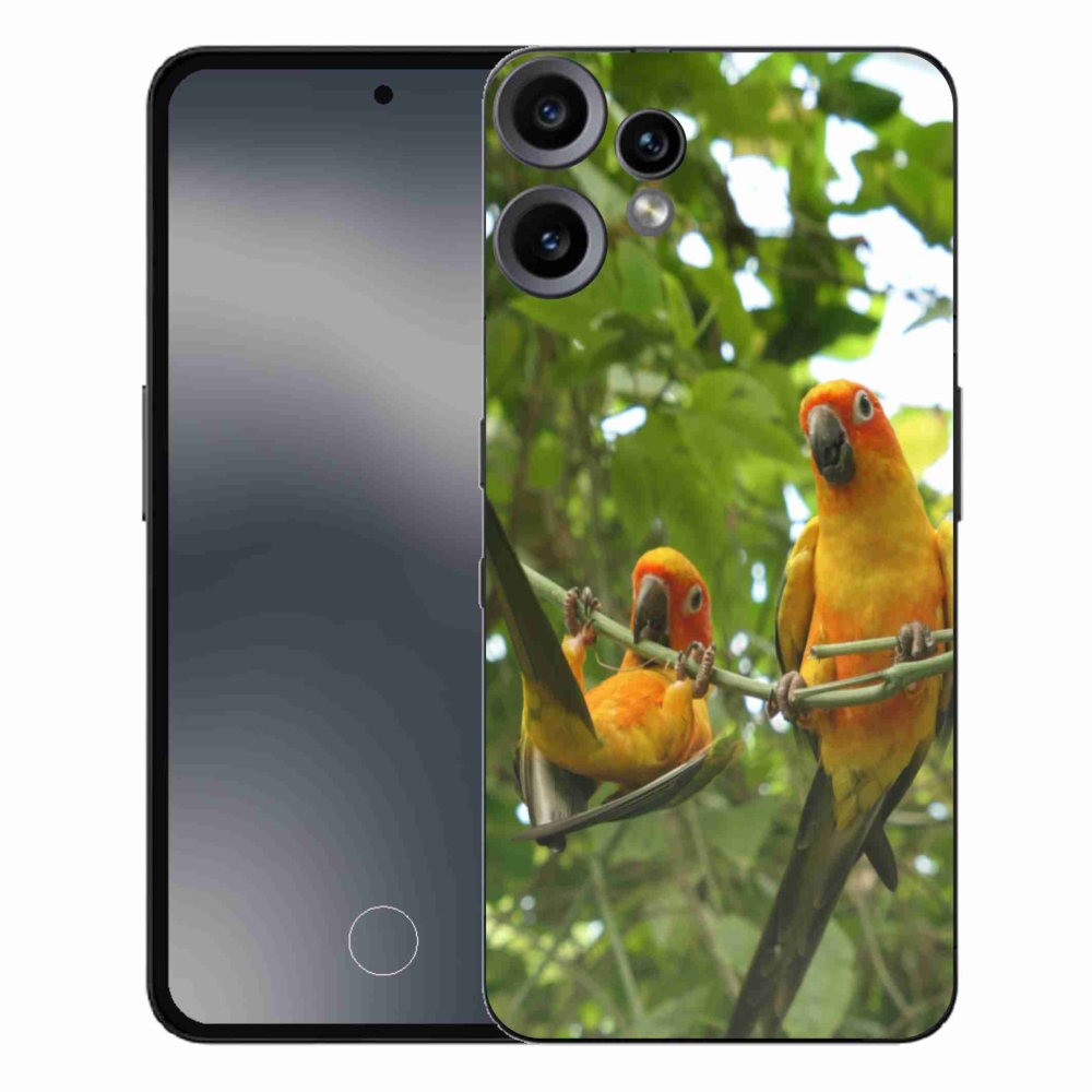 Zselés borítás mmCase a Nothing CMF Phone 2 Pro készülékhez - papagájok aratingy