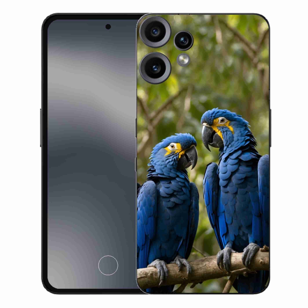 Zselés borítás mmCase a Nothing CMF Phone 2 Pro készülékhez - papagáj duo