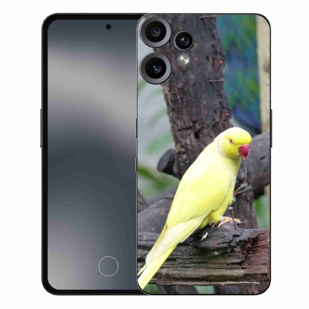Zselés borítás mmCase a Nothing CMF Phone 2 Pro készülékhez - papagáj alexander sárga