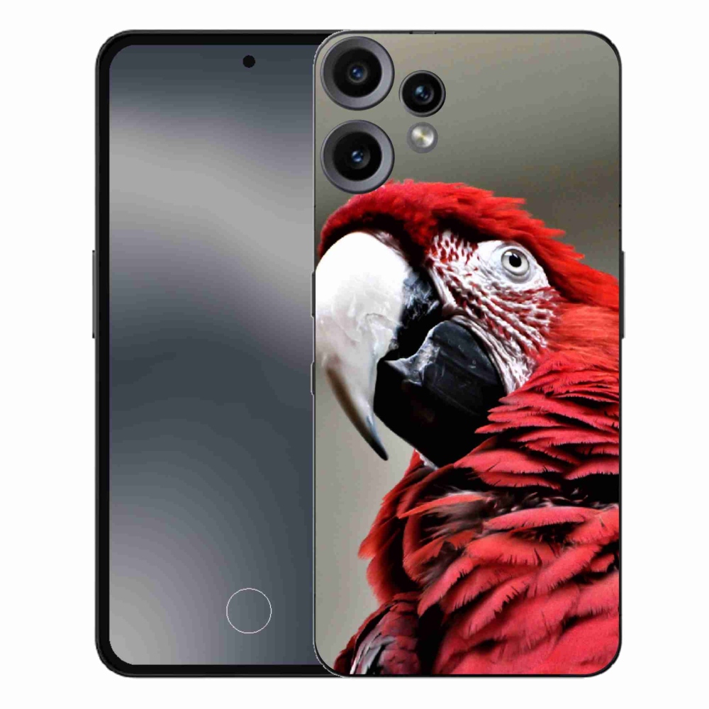 Zselés borítás mmCase a Nothing CMF Phone 2 Pro készülékhez - papagáj ara piros