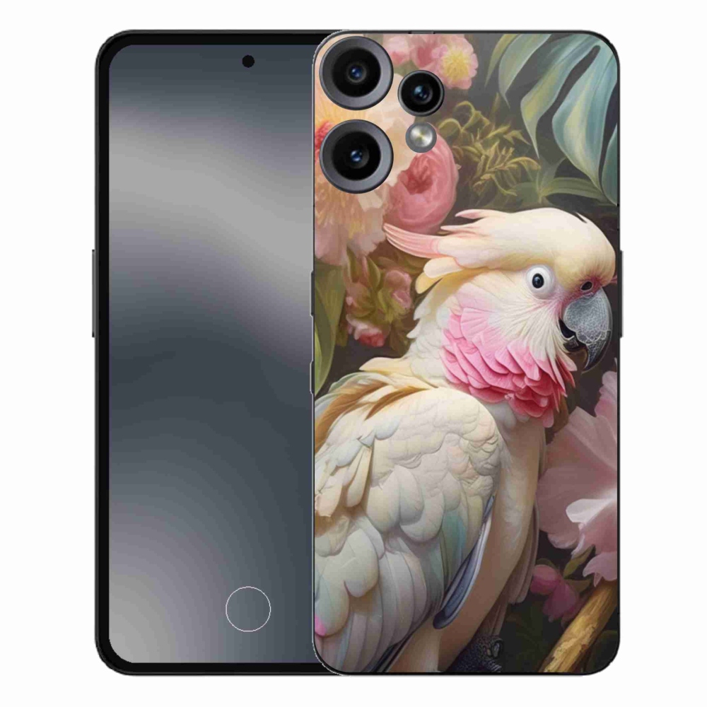 Zselés borítás mmCase a Nothing CMF Phone 2 Pro készülékhez - papagáj kakadu rózsaszín 2