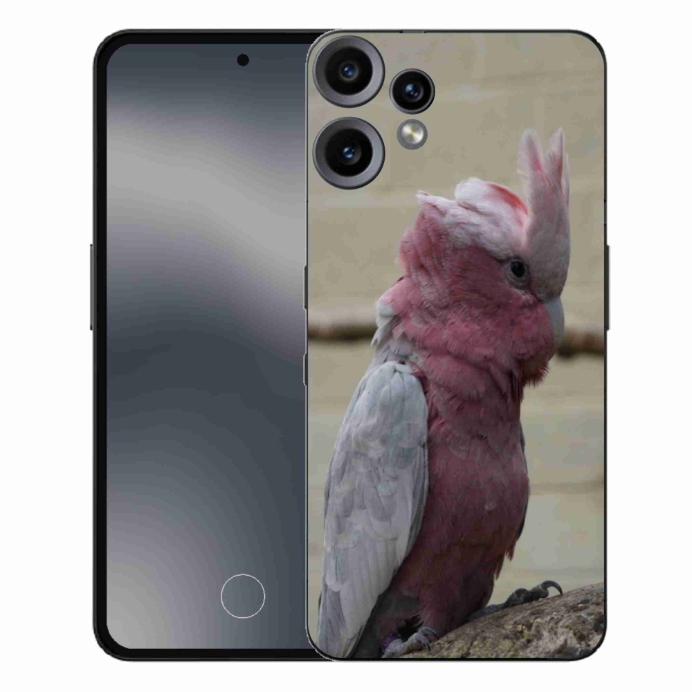 Zselés borítás mmCase a Nothing CMF Phone 2 Pro készülékhez - papagáj kakadu rózsaszínű