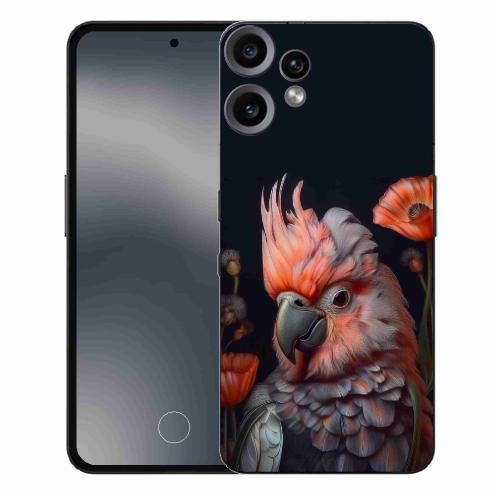 Zselés borítás mmCase a Nothing CMF Phone 2 Pro készülékhez - papagáj kakadu színekben
