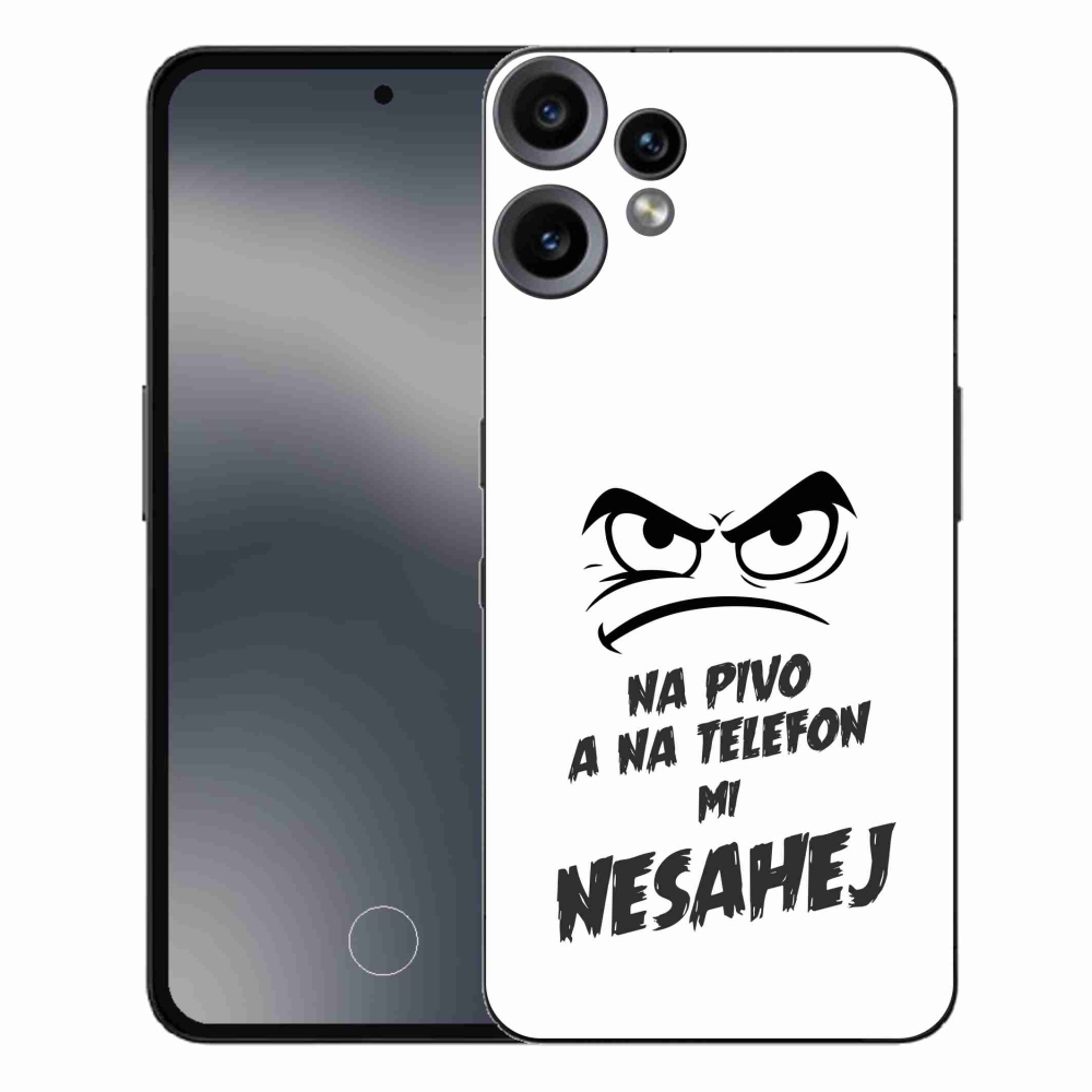 Zselés borító mmCase a Nothing CMF Phone 2 Pro készülékhez - sör motívum 2 fehér háttér