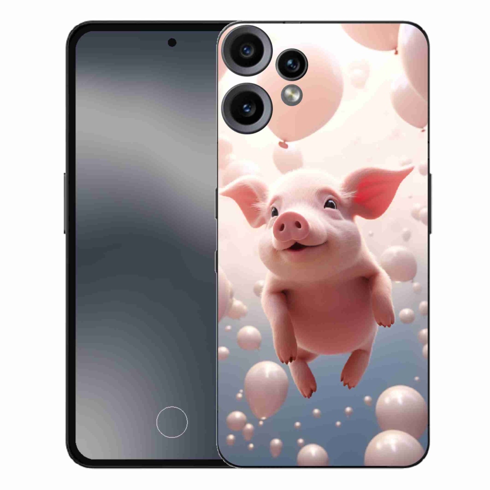 Zselés borítás mmCase a Nothing CMF Phone 2 Pro készülékhez - malacka lufikkal