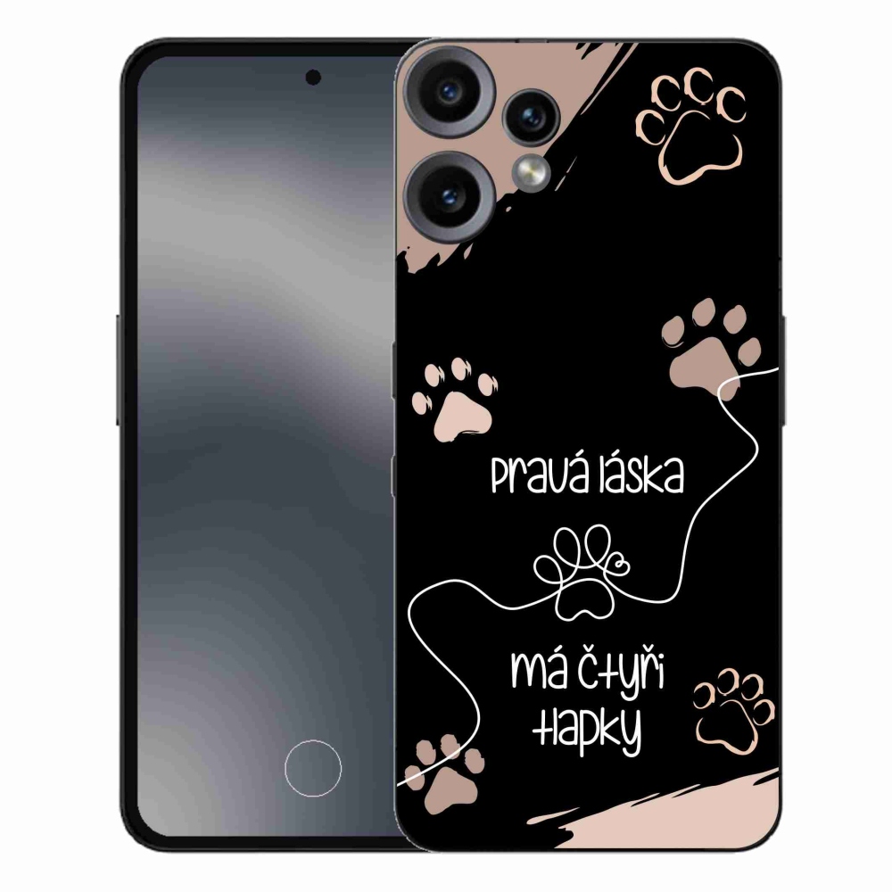 Zselés borítás mmCase a Nothing CMF Phone 2 Pro készülékhez - kutyamotívum 1 fekete háttér