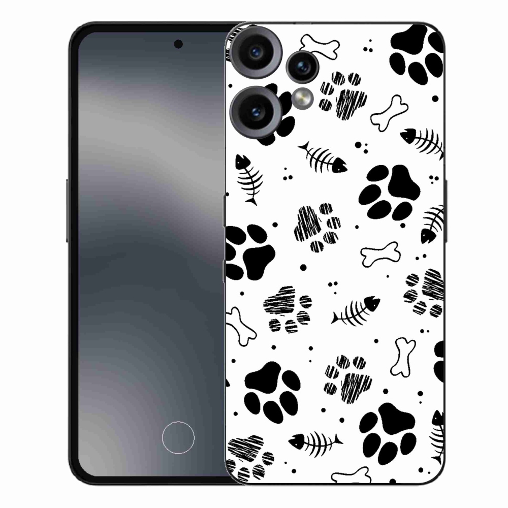 Zselés borítás mmCase a Nothing CMF Phone 2 Pro készülékhez - kutyamancsok 1