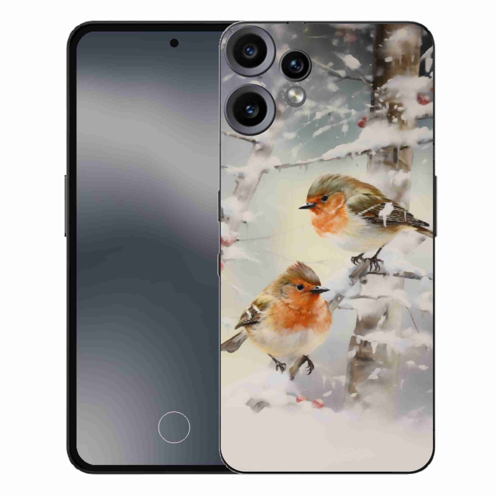 Zselés borítás mmCase a Nothing CMF Phone 2 Pro készülékhez - madarak télen