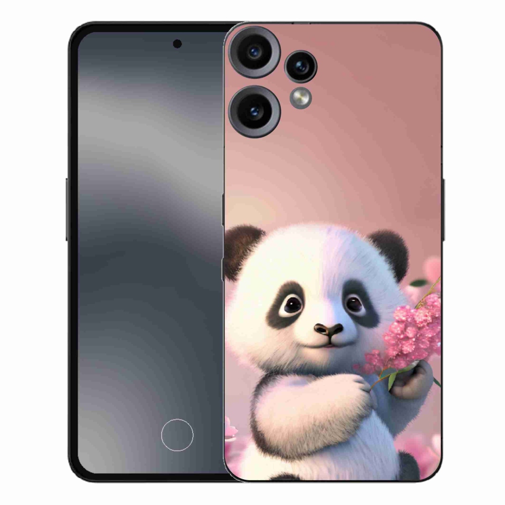 Zselés borítás mmCase a Nothing CMF Phone 2 Pro készülékhez - aranyos panda