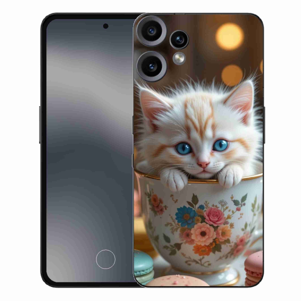Zselés borítás mmCase a Nothing CMF Phone 2 Pro készülékhez - aranyos cica 6