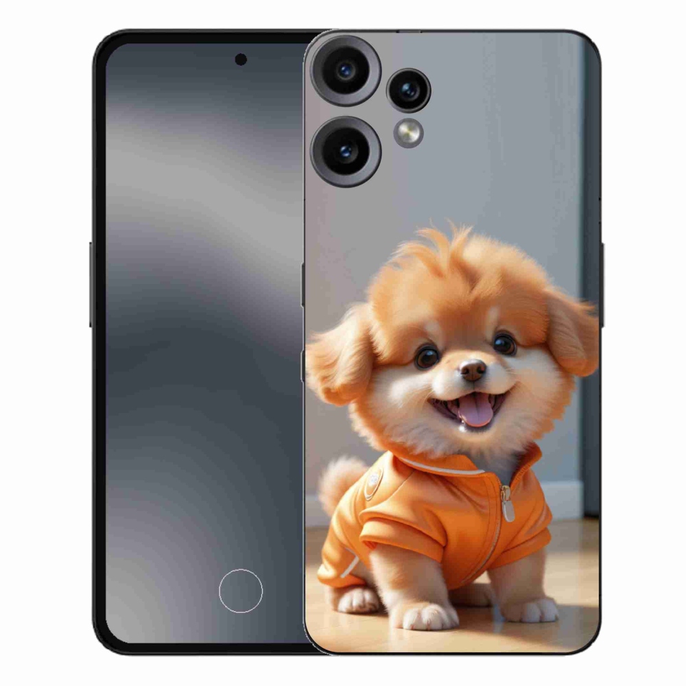 Zselés borítás mmCase a Nothing CMF Phone 2 Pro készülékhez - aranyos pomerániai pulóverben