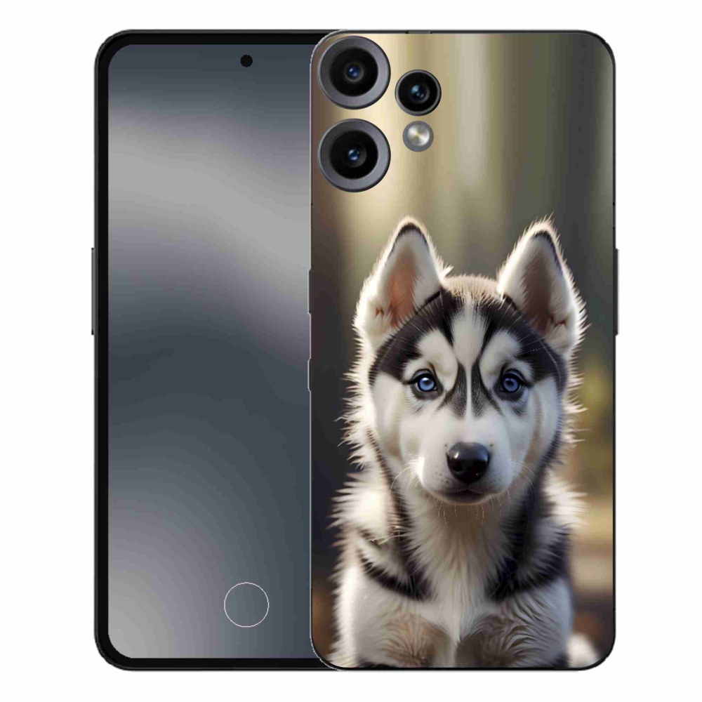 Zselés borítás mmCase a Nothing CMF Phone 2 Pro készülékhez - aranyos szibériai husky