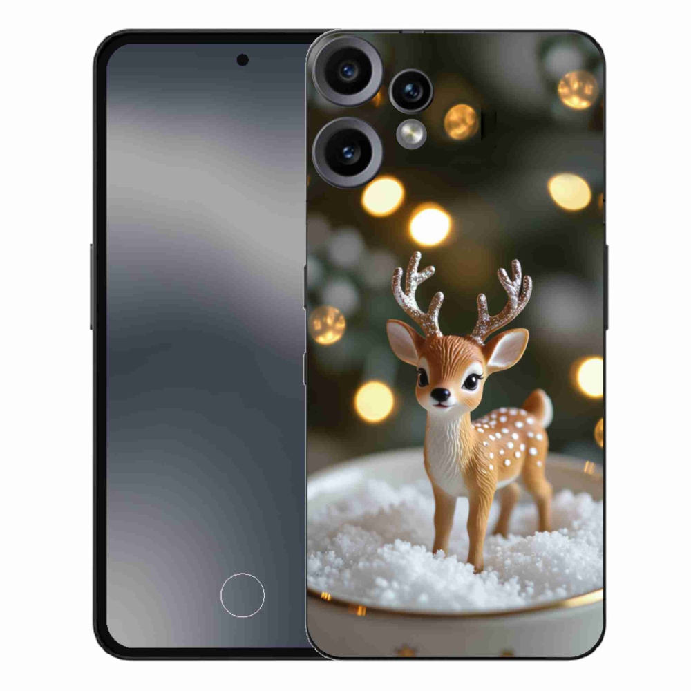 Zselés borítás mmCase a Nothing CMF Phone 2 Pro készülékhez - aranyos karácsonyi szarvasok
