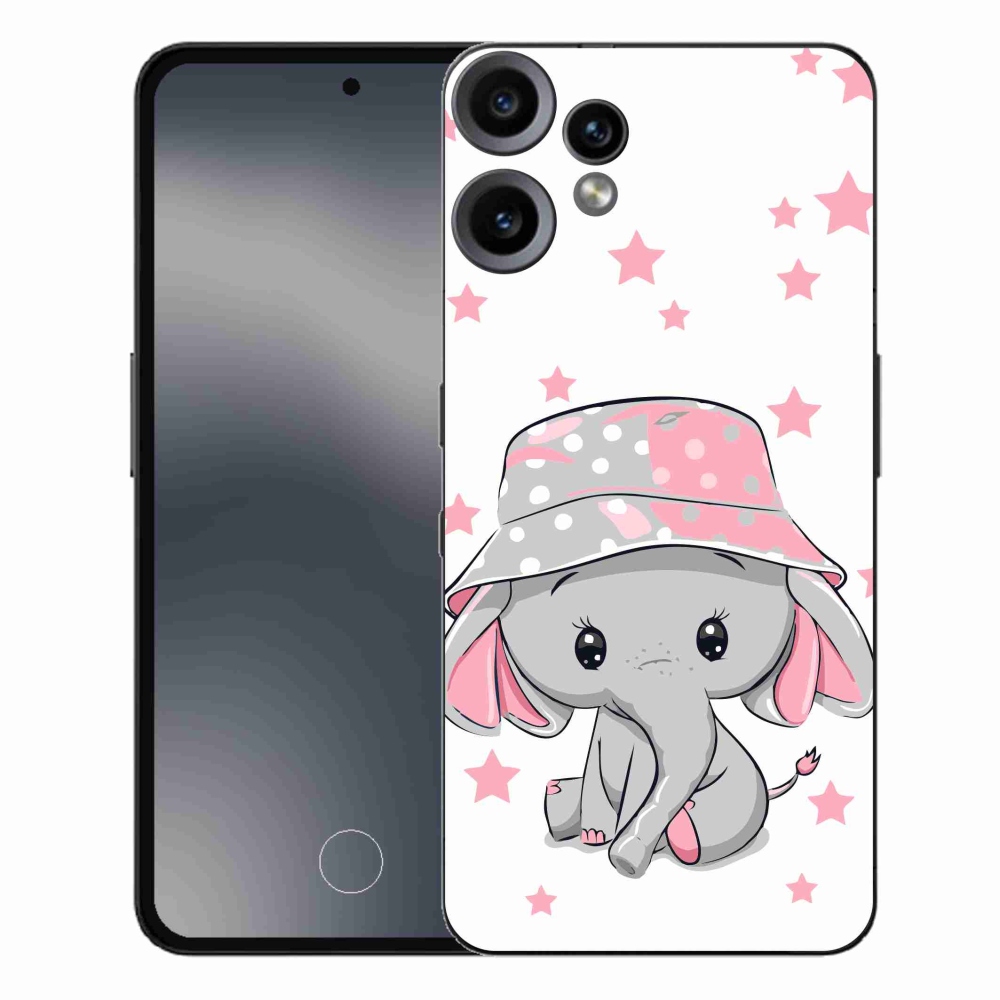 Zselés borítás mmCase a Nothing CMF Phone 2 Pro készülékhez - rózsaszín elefánt