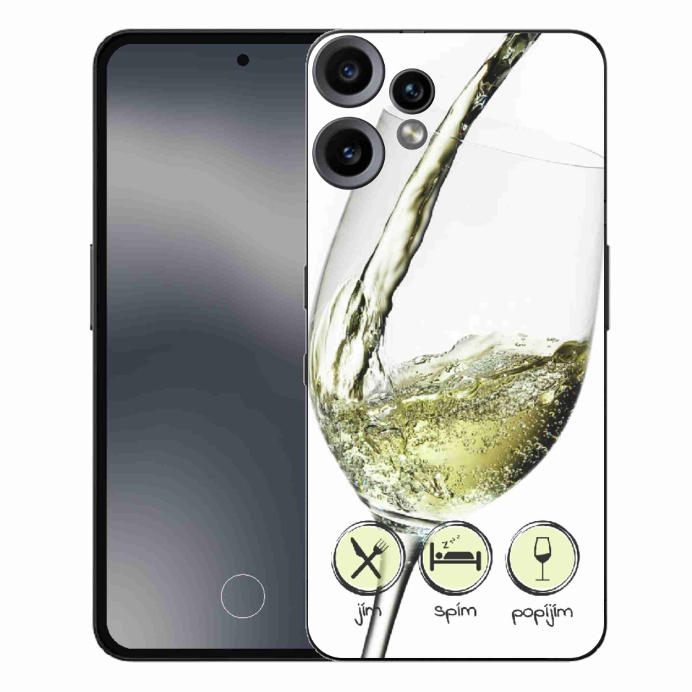 Zselés borítás mmCase a Nothing CMF Phone 2 Pro készülékhez - fehér borospohár