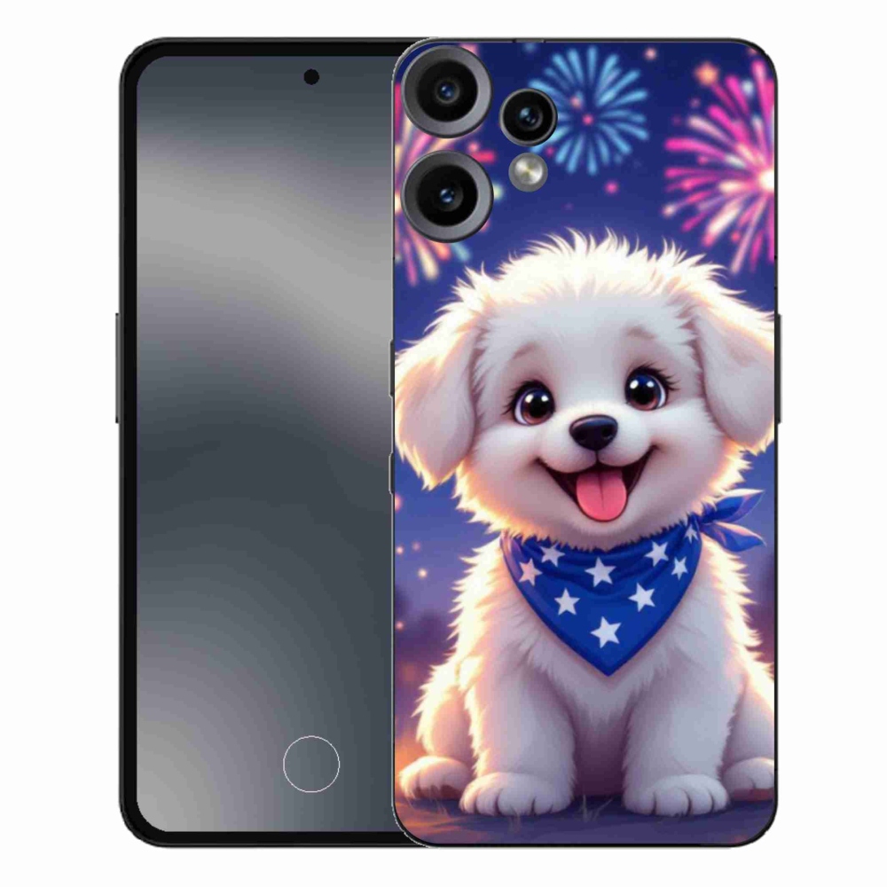 Zselés borítás mmCase a Nothing CMF Phone 2 Pro készülékhez - ünnepi kiskutya