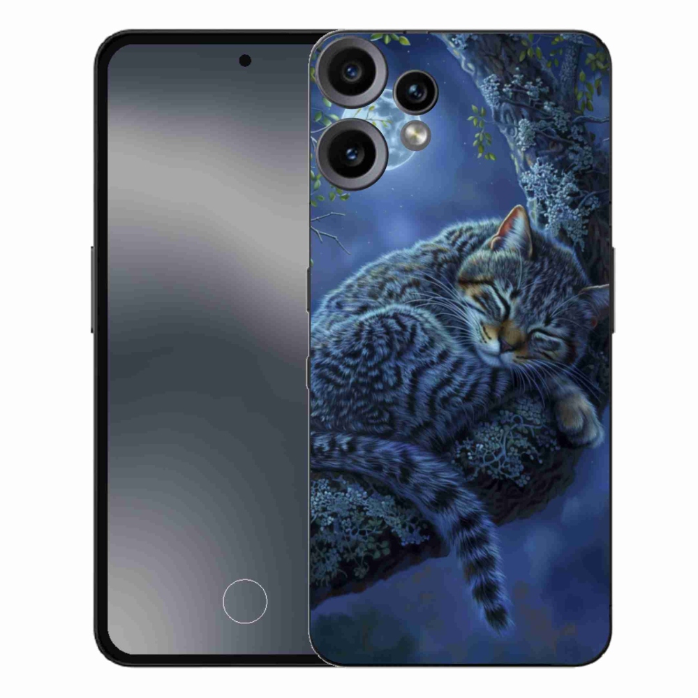 Zselés borítás mmCase a Nothing CMF Phone 2 Pro készülékhez - alvó macska