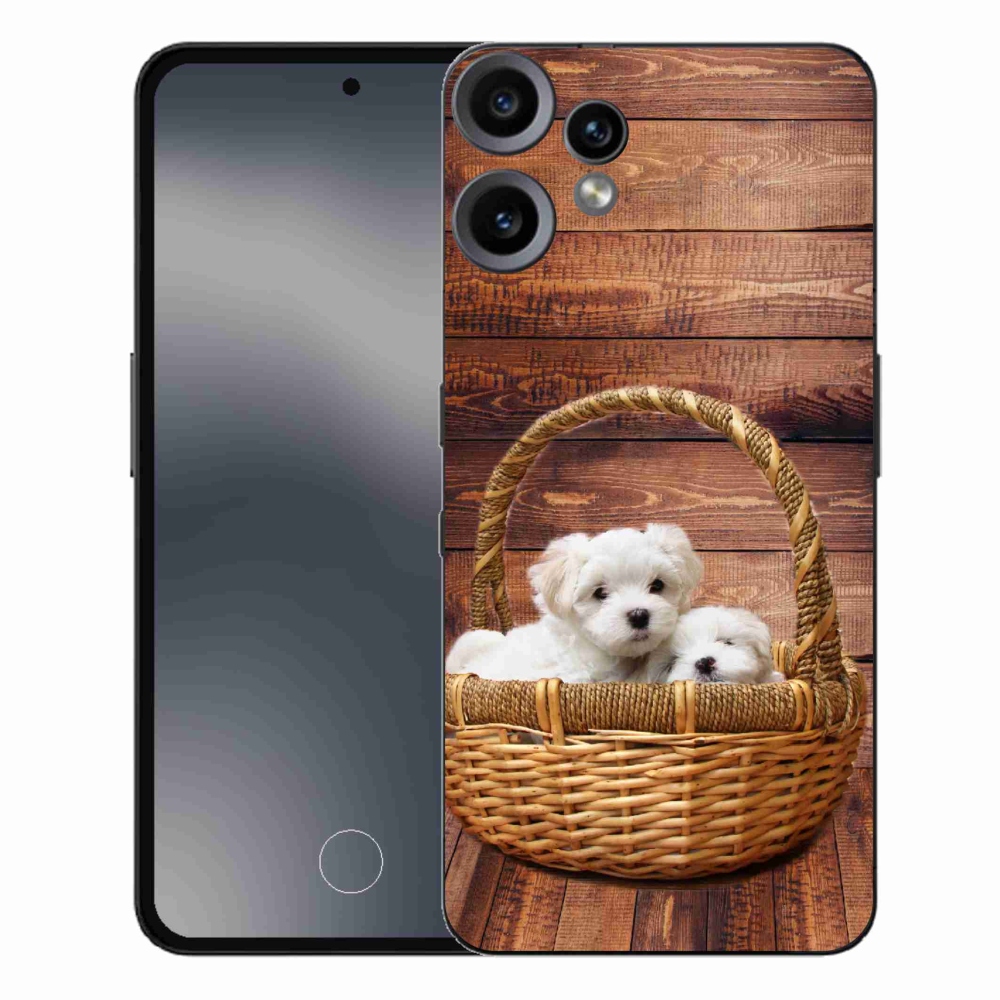 Zselés borítás mmCase a Nothing CMF Phone 2 Pro készülékhez - kölyökkutyák