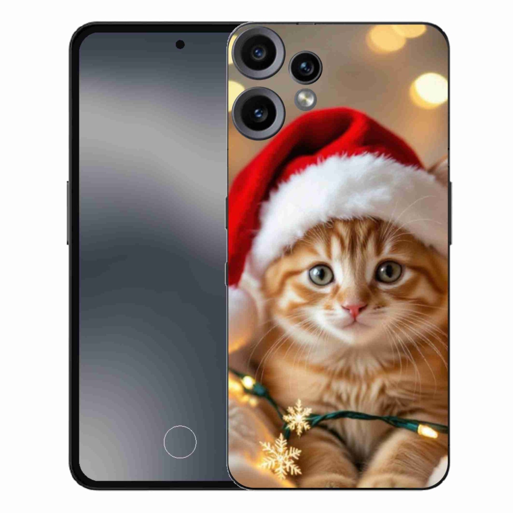 Zselés borítás mmCase a Nothing CMF Phone 2 Pro készülékhez - Karácsonyi cica