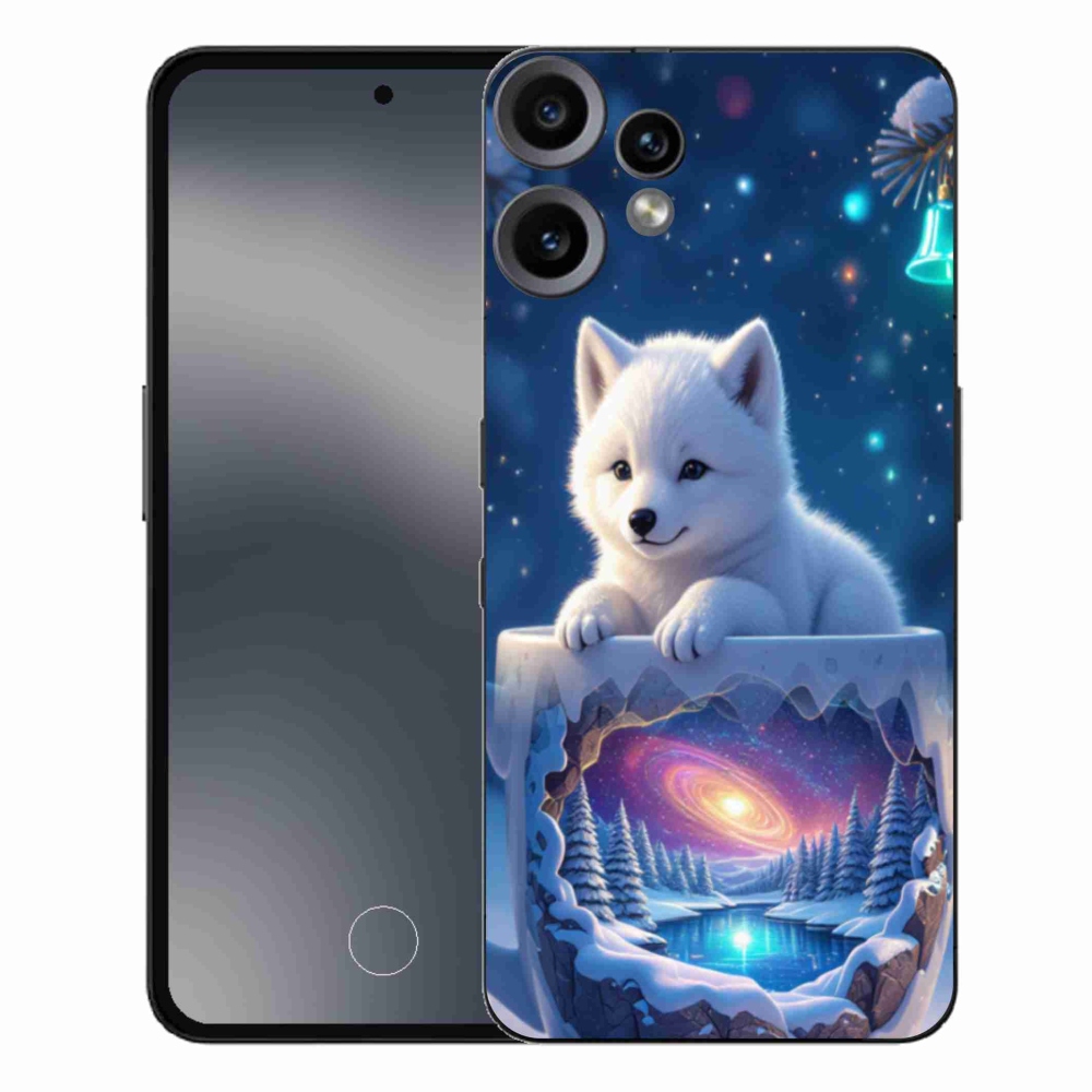 Zselés borítás mmCase a Nothing CMF Phone 2 Pro készülékhez - Karácsonyi kölyökkutyakölyök
