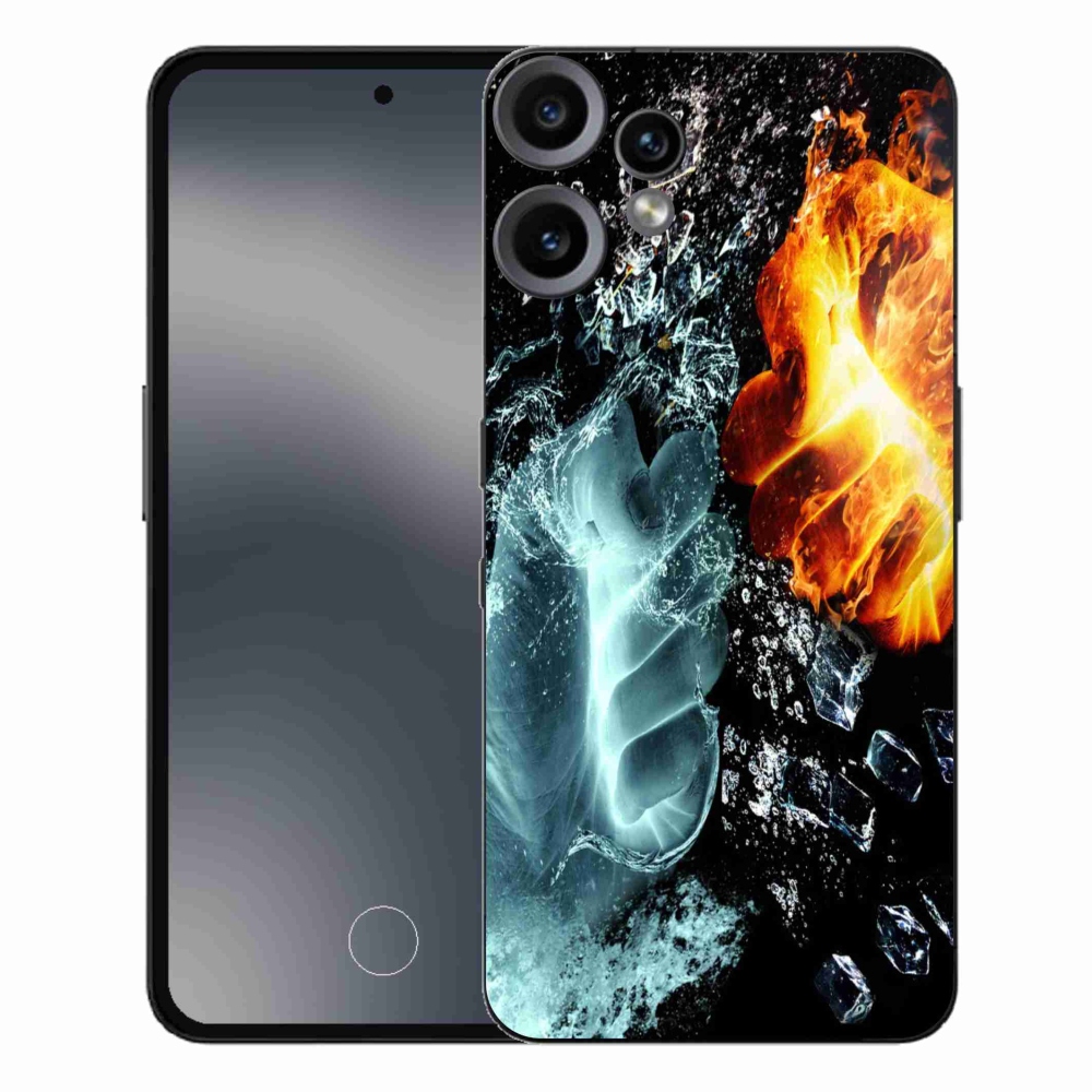 Zselés borító mmCase a Nothing CMF Phone 2 Pro készülékhez - víz és tűz