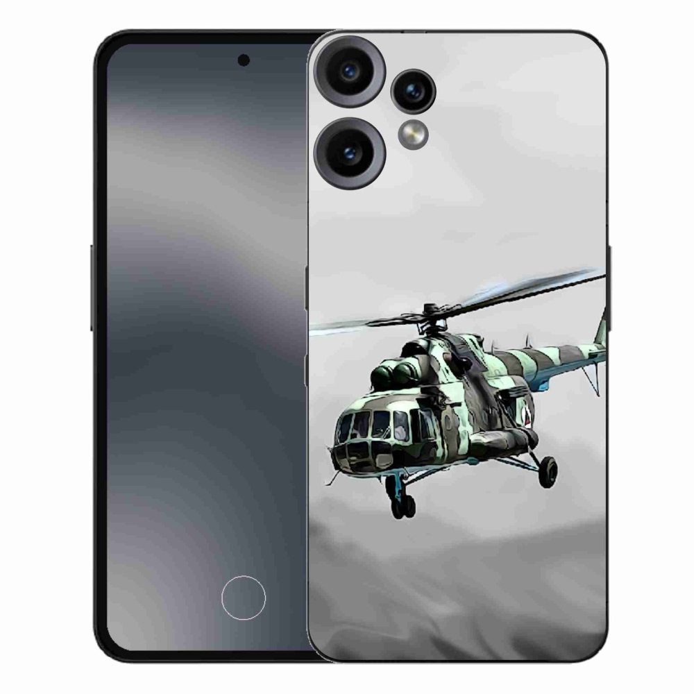 Zselés borítás mmCase a Nothing CMF Phone 2 Pro készülékhez - katonai helikopter