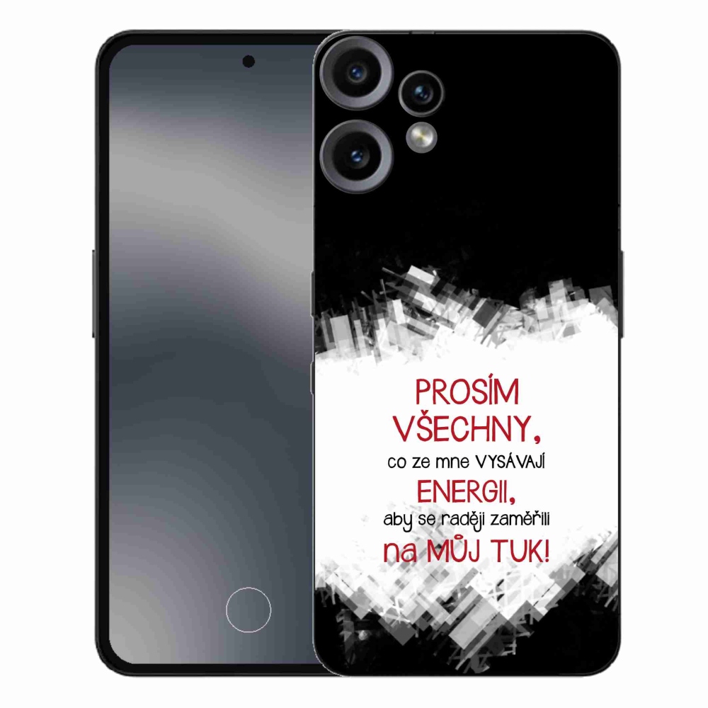 Zselés borító mmCase a Nothing CMF Phone 2 Pro készülékhez - vicces szöveg 1 piros
