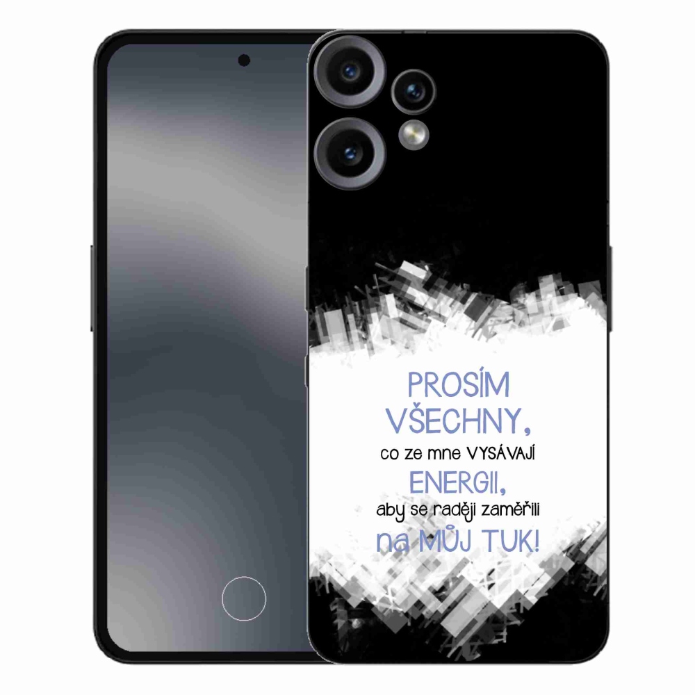 Zselés borító mmCase a Nothing CMF Phone 2 Pro készülékhez - vicces szöveg 1 kék