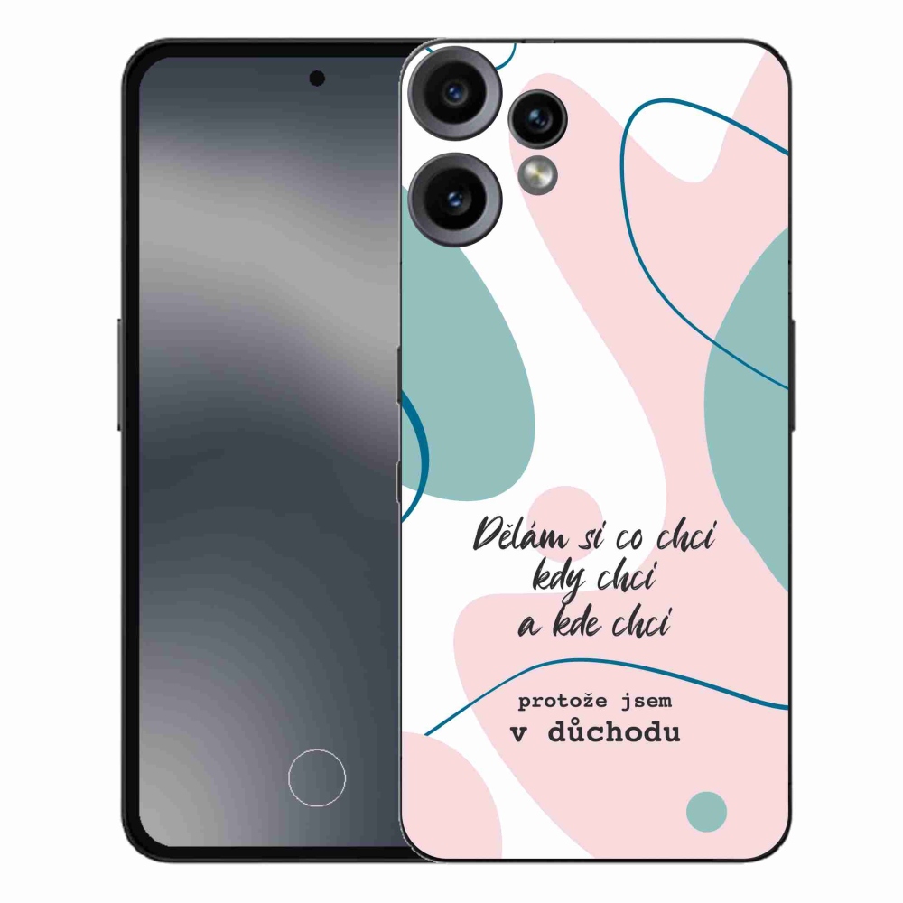 Zselés borító mmCase a Nothing CMF Phone 2 Pro készülékhez - vicces szöveg 10 fehér háttér