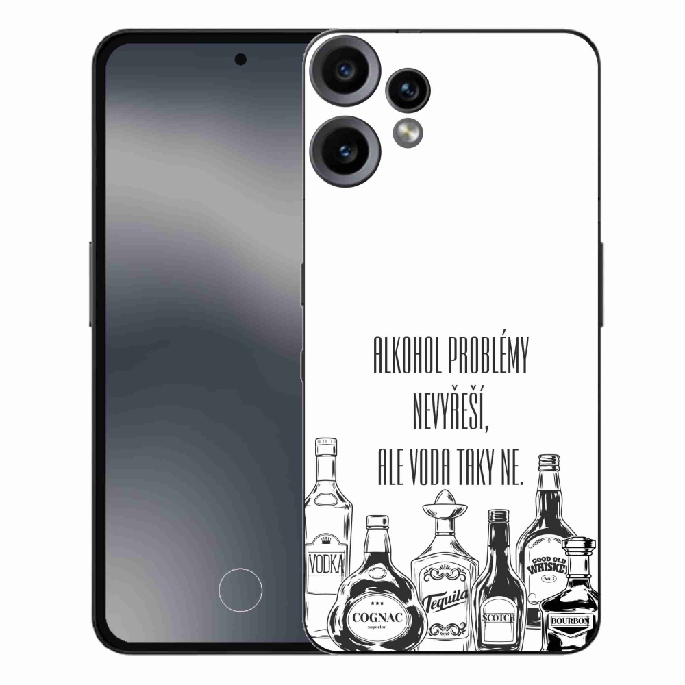 Gél borító mmCase a Nothing CMF Phone 2 Pro készülékhez - vicces szöveg fehér háttérrel