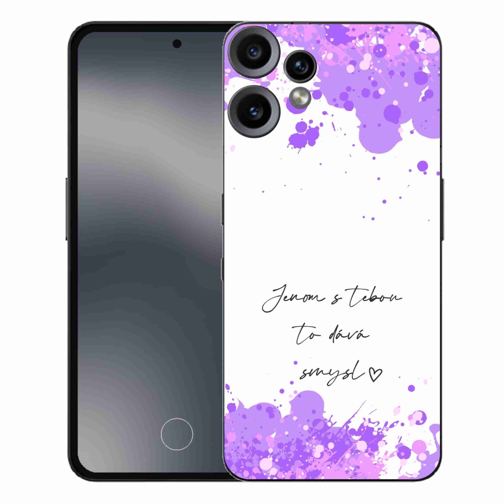 Gél borító mmCase a Nothing CMF Phone 2 Pro készülékhez - szerelmes szöveg fehér háttérrel