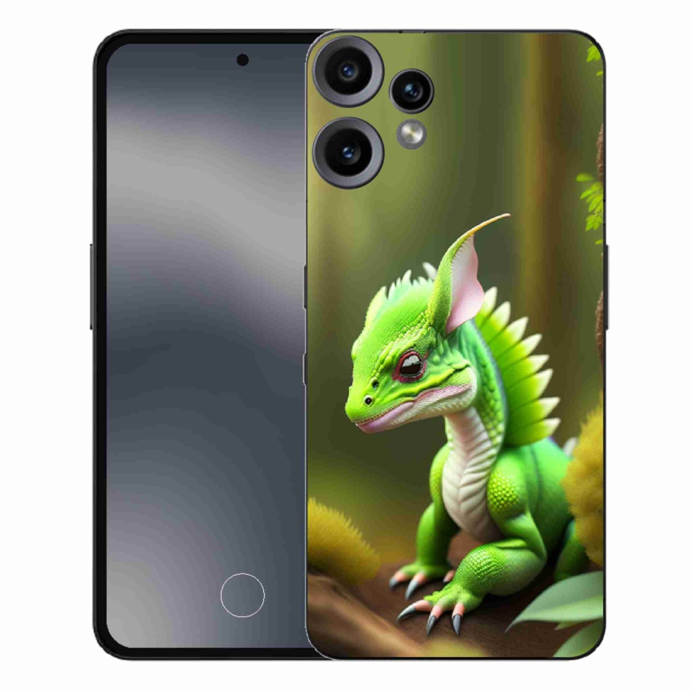 Zselés tok mmCase a Nothing CMF Phone 2 Pro készülékhez - zöld sárkány