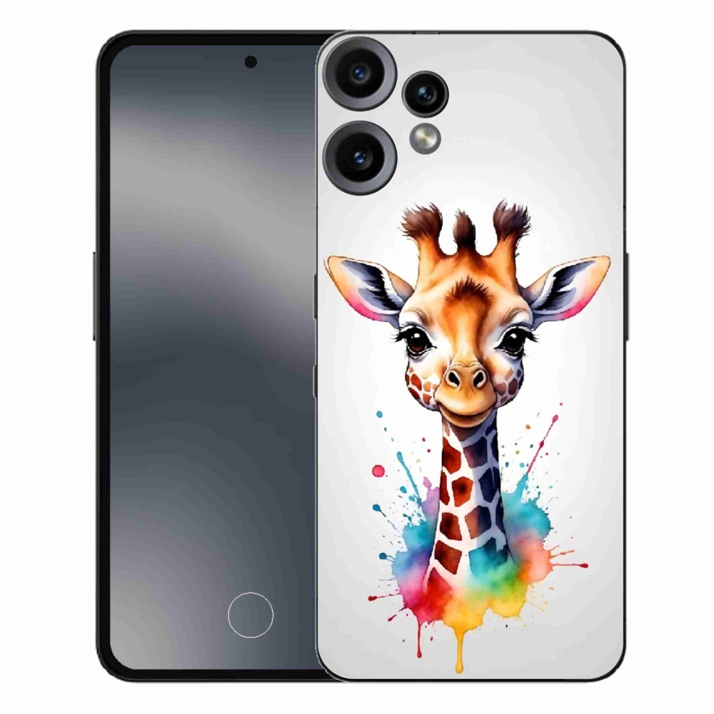 Zselés borítás mmCase a Nothing CMF Phone 2 Pro készülékhez - zsiráf 1