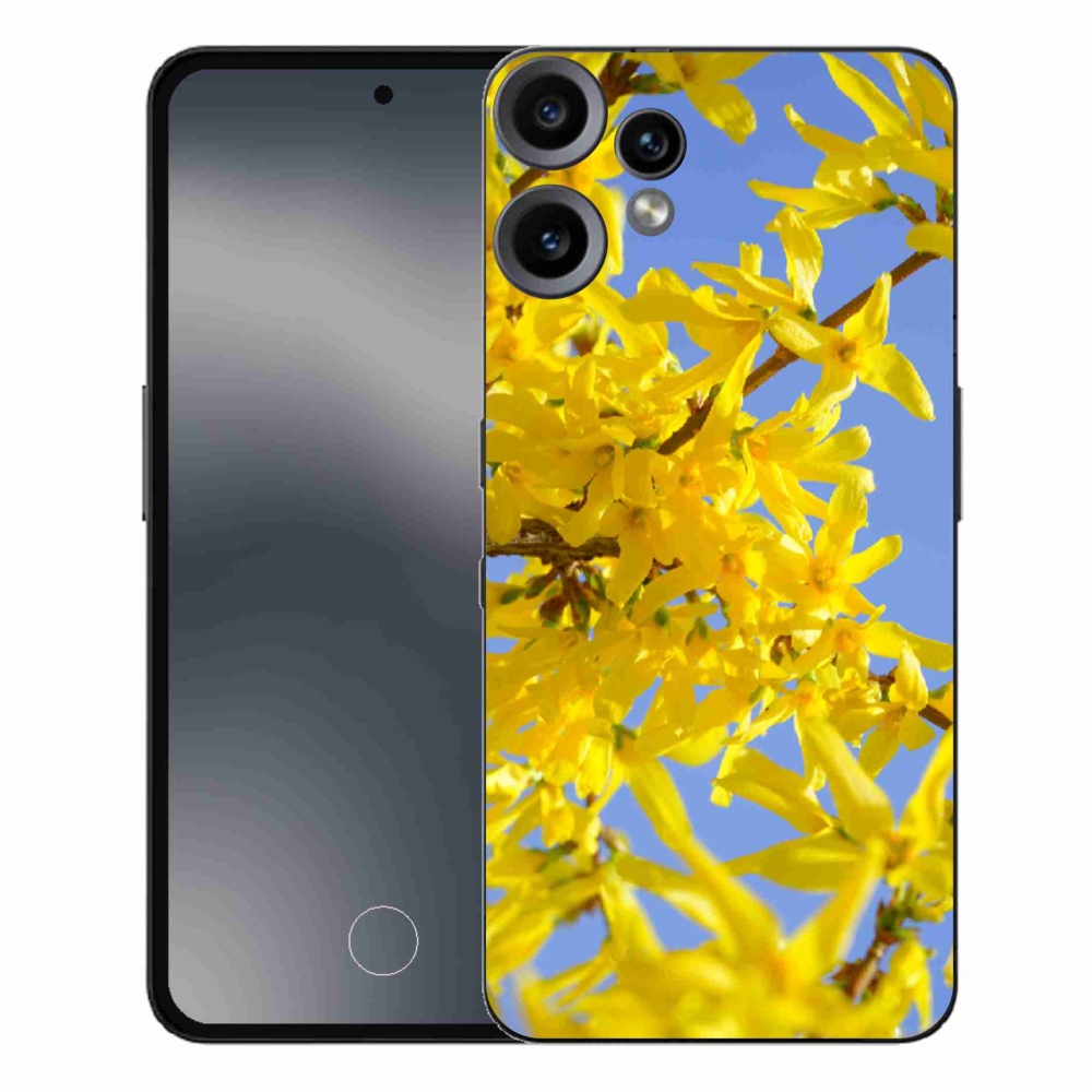 Zselés tok mmCase a Nothing CMF Phone 2 Pro készülékhez - sárga virágok