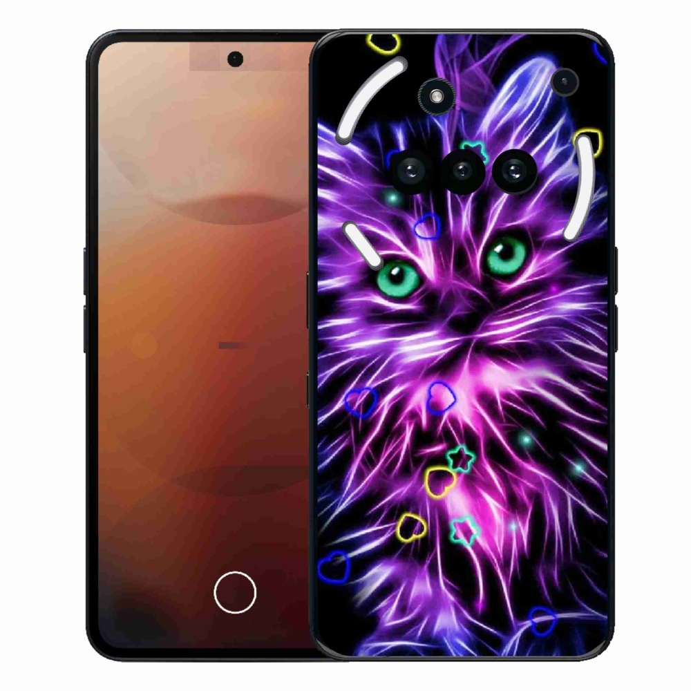 Zselés borító mmCase a Nothing Phone-hoz (3a) - absztrakt macska